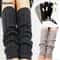 Women Autumn Winter Leg Warmers With Knit Flower Design For Sports And Daily Wear 0