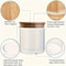12 Piece Glass Spice Jars With Bamboo Lids And Labels Airtight 8oz Seasoning Containers For Kitchen 4