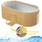 Foldable Portable Hot Tub Collapsible Ice Bath Tub With Dual Drainage Design For Home Cold And Hot 0