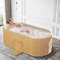 Foldable Portable Hot Tub Collapsible Ice Bath Tub With Dual Drainage Design For Home Cold And Hot  1
