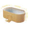 Foldable Portable Hot Tub Collapsible Ice Bath Tub With Dual Drainage Design For Home Cold And Hot  5