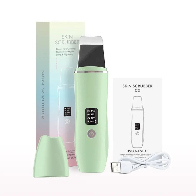 Ultrasonic Skin Scrubber Blackhead Remover And Deep Face Cleaning Tool 7