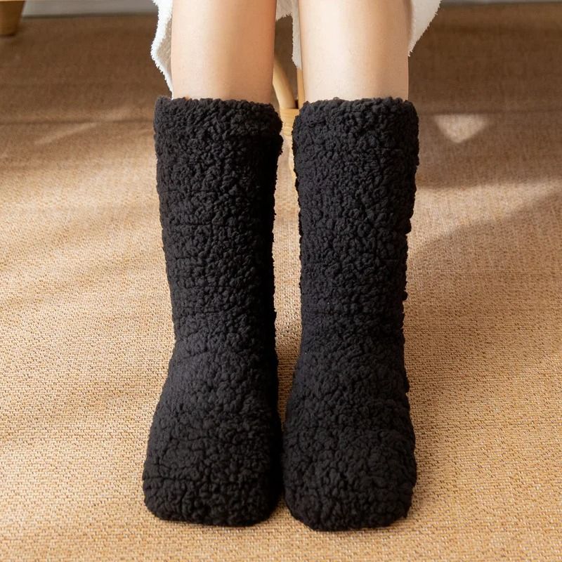 Thickened Thermal Velvet Socks For Women Winter Warm Home Comfort 8