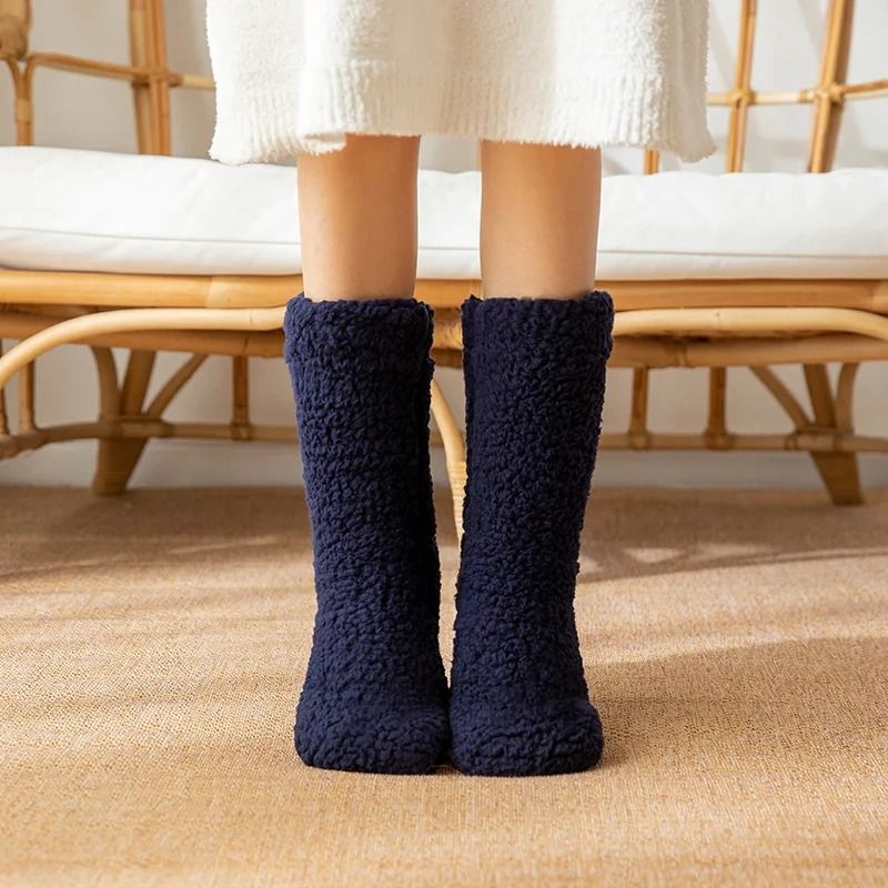 Thickened Thermal Velvet Socks For Women Winter Warm Home Comfort 12