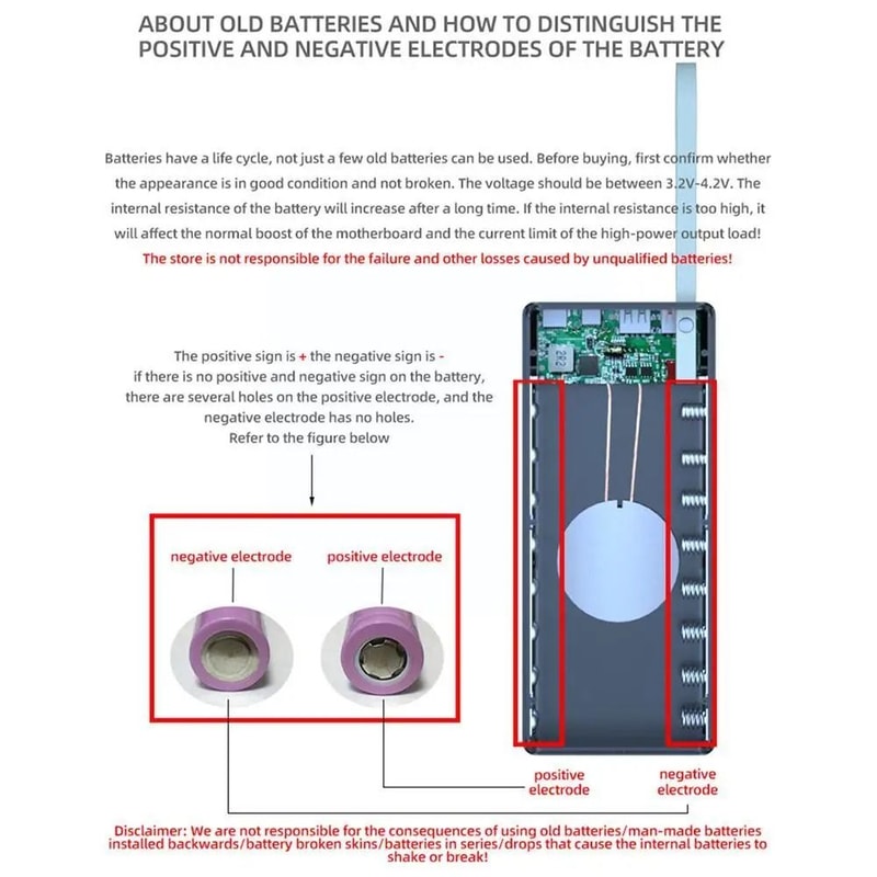 16Slot 18650 Battery Holder Power Bank Case 3