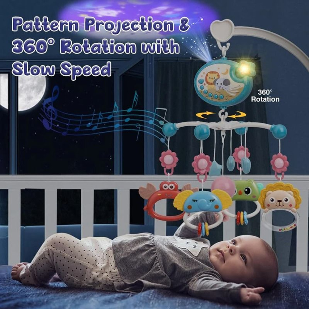 Musical Baby Crib Mobile With Lights And Projection 2