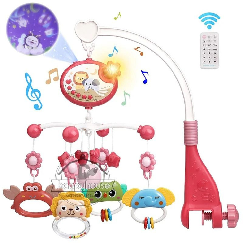 Musical Baby Crib Mobile With Lights And Projection 8