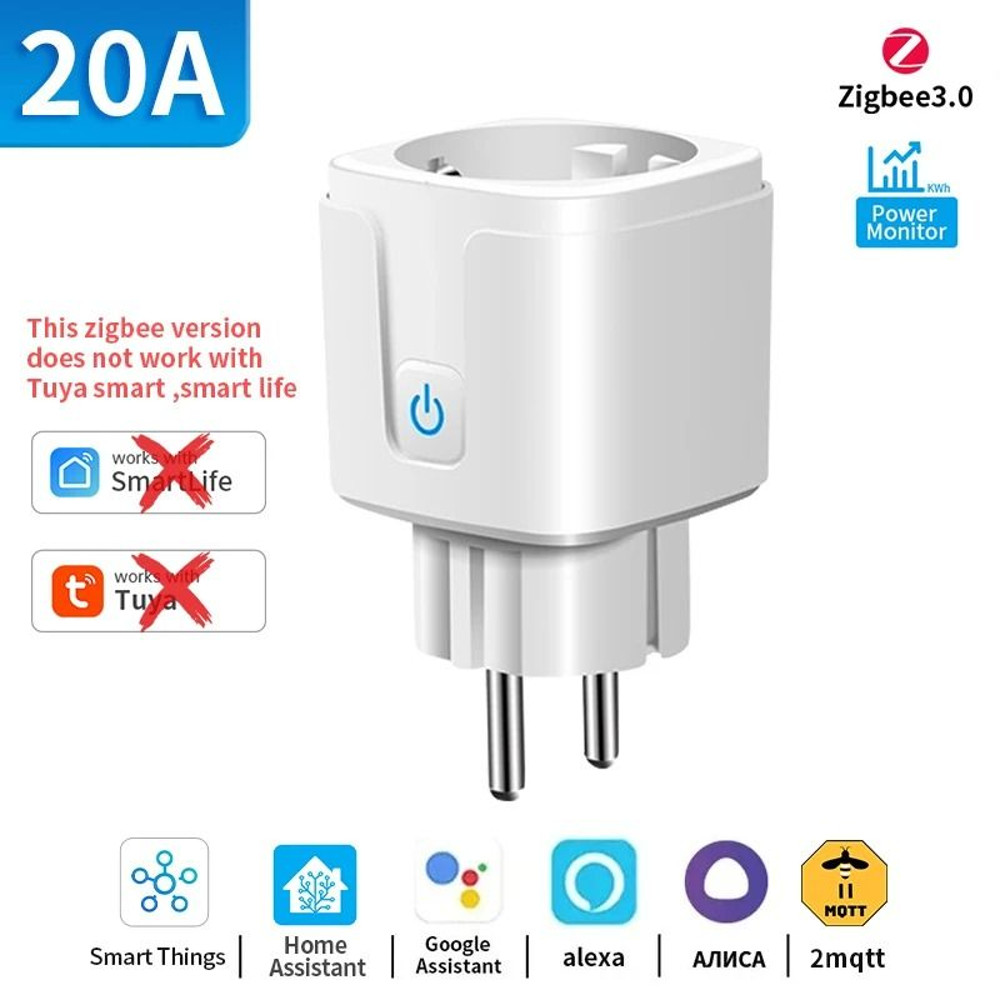 Smart WiFi Zigbee Plug With Power Monitoring 8