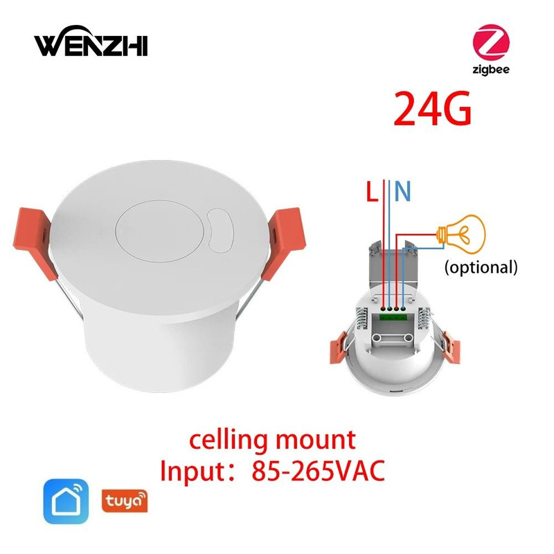 ZigBee WiFi MmWave Radar Motion Sensor With Human Presence Detection For Smart Home Automation 11