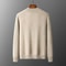 Mens Merino Wool Mock Collar Zipper Cardigan Sweater For Autumn And Winter 1