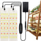 LED Grow Panel Light Ultra Thin Full Spectrum Dimmable Timer Lamp For Indoor Plants 0