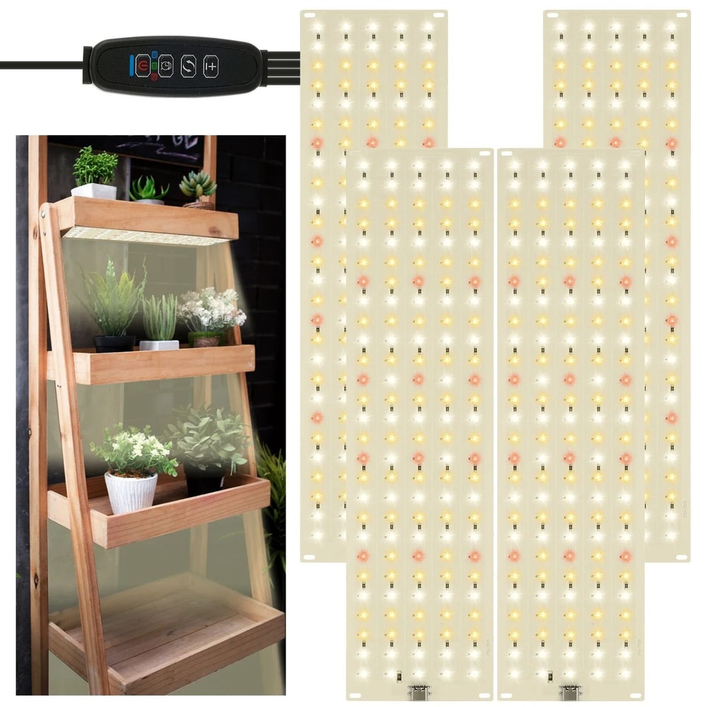 LED Grow Panel Light Ultra Thin Full Spectrum Dimmable Timer Lamp For Indoor Plants 2