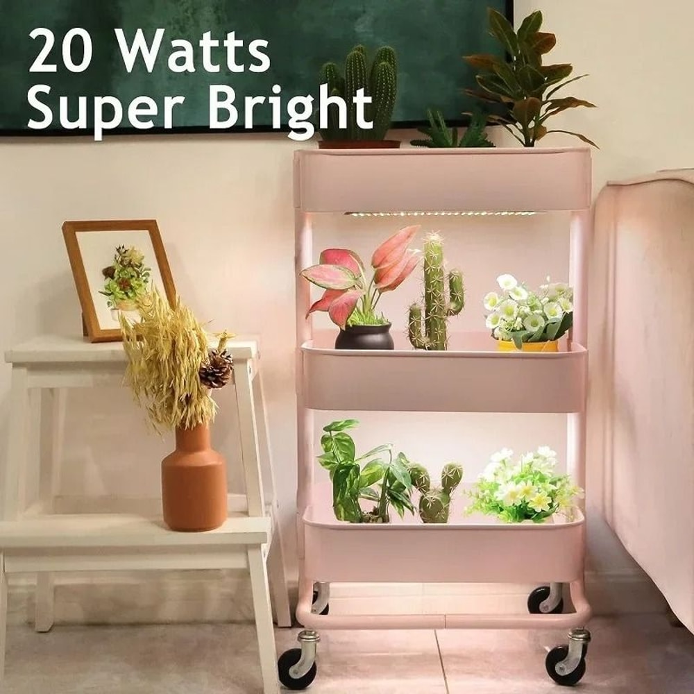 LED Grow Panel Light Ultra Thin Full Spectrum Dimmable Timer Lamp For Indoor Plants 4