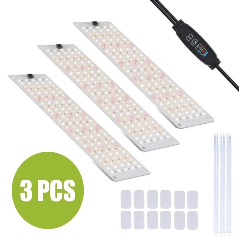 LED Grow Panel Light Ultra Thin Full Spectrum Dimmable Timer Lamp For Indoor Plants 7