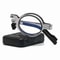 Folding Reading Glasses With Transparent Lenses Anti Blue Light Metal Frame And Case 7