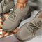 Women Mesh Breathable Casual Lace Up Platform Sneakers 5