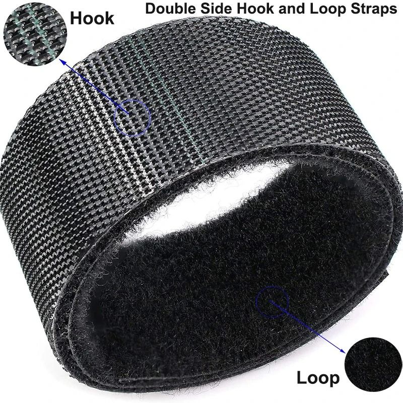 Reusable Double Sided Hook And Loop Fastening Tape Cable Organizer Roll 3