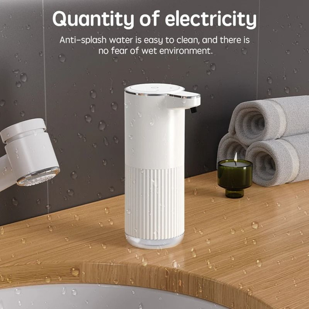Automatic Foam Soap Dispenser Touchless 360ml Type C Rechargeable For Bathroom And Kitchen 5