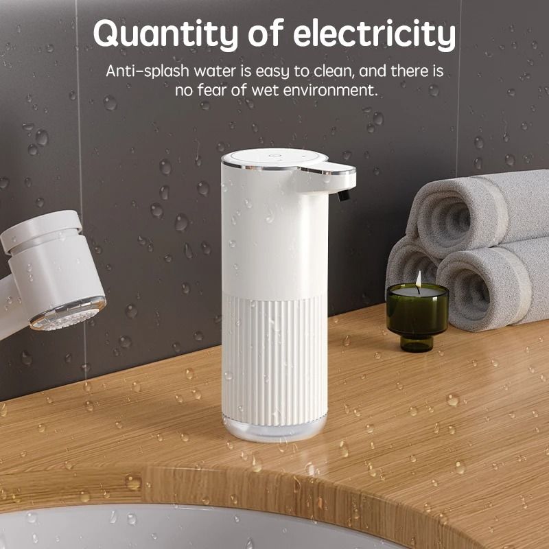 Automatic Foam Soap Dispenser Touchless 360ml Type C Rechargeable For Bathroom And Kitchen 5