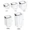 Stackable Plastic Food Storage Containers With Airtight Lids For Kitchen Organization 5