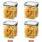 Stackable Plastic Food Storage Containers With Airtight Lids For Kitchen Organization 14