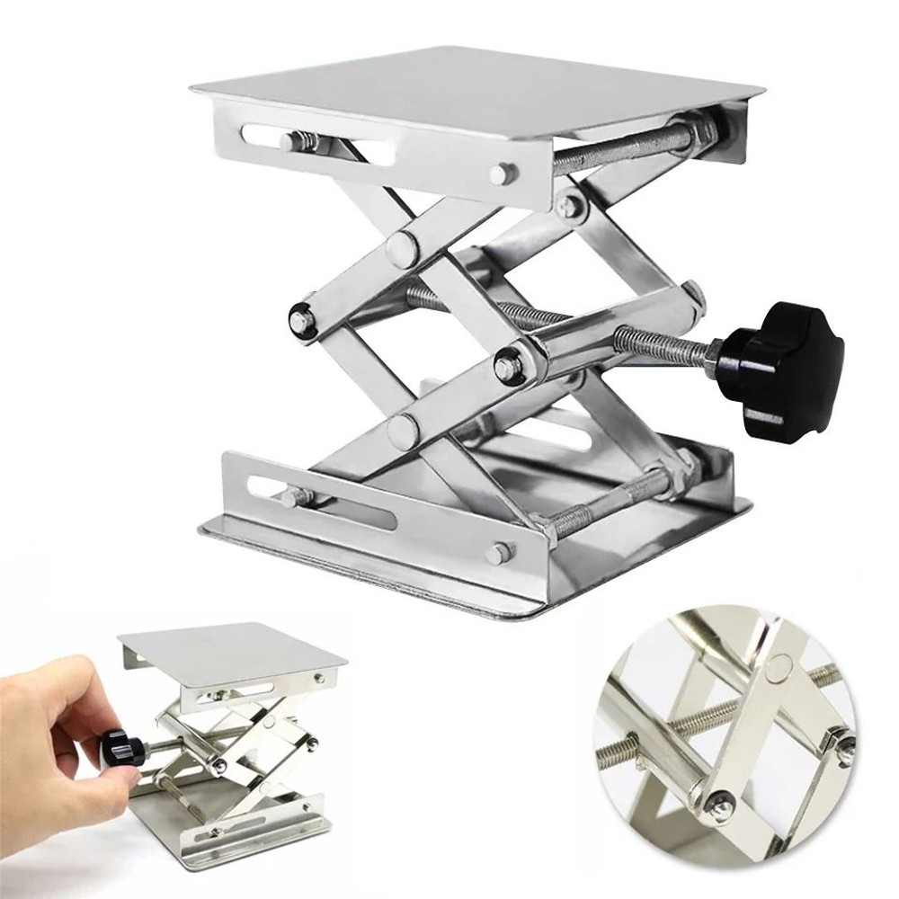 Adjustable Scissor Lift Table Stand Platform For Lab And Woodworking Use 2