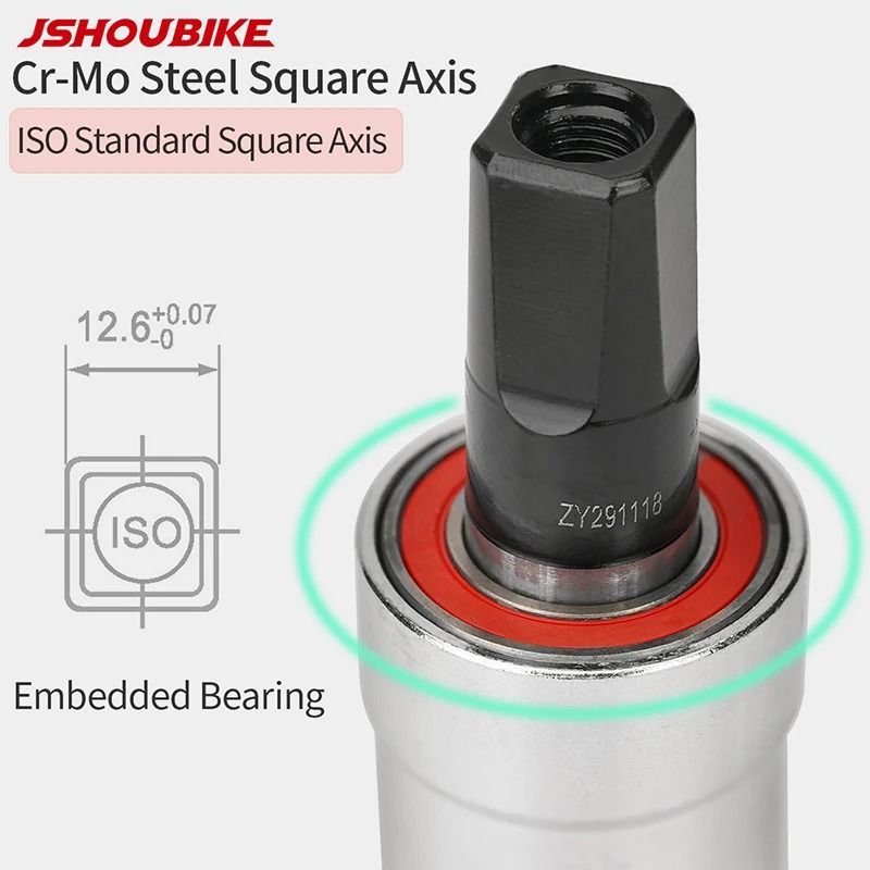 Square Taper Bottom Bracket BSA 68mm Sealed Bearing For MTB And Road Bikes 6