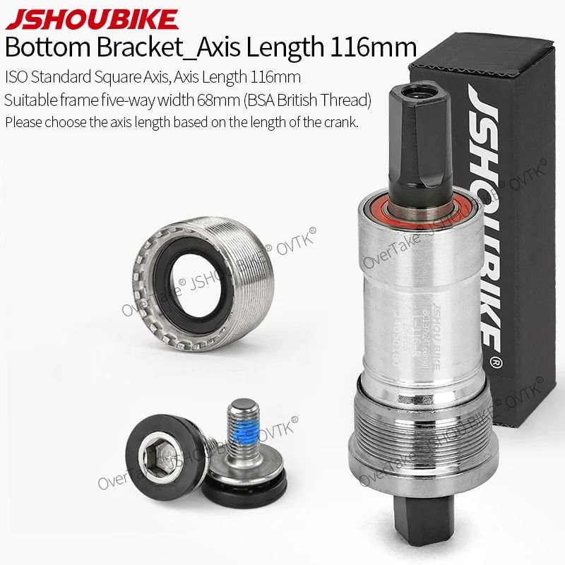 Square Taper Bottom Bracket BSA 68mm Sealed Bearing For MTB And Road Bikes 11