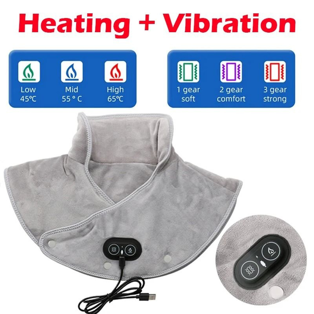 Electric Heating Neck And Shoulder Massager With Infrared Therapy And Vibration 7