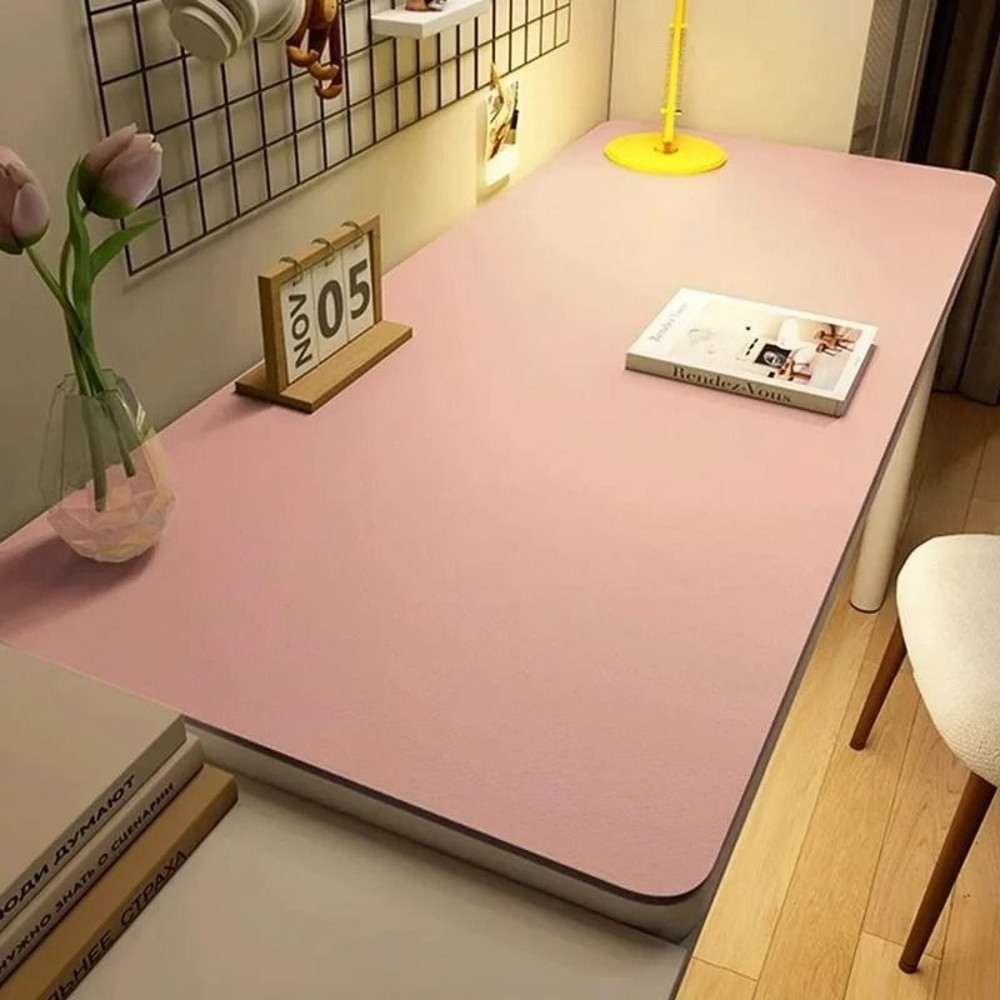 Waterproof Leather Desk Mat And Table Protector With AntiSlip Surface 2