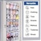 24Grid WallMounted Shoe Organizer With Clear Mesh Pockets 4