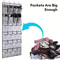 24Grid WallMounted Shoe Organizer With Clear Mesh Pockets 5
