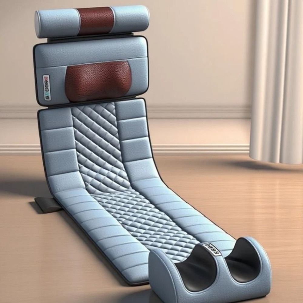 Full Body Massage Pad With 10Zone Vibration Heat Therapy And Foot Calf Kneading Function 2