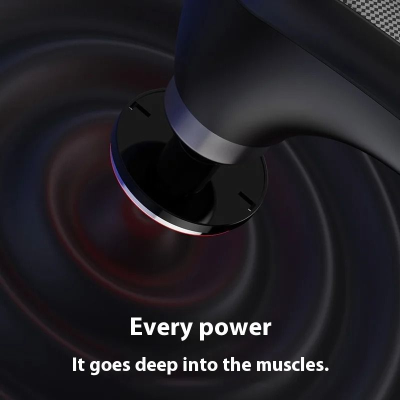 Portable Fascia Massage Gun With Hot And Cold Heads And Adjustable Angles 6