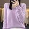 Merino Wool VNeck Sweater For Women Soft Cashmere Knit Pullover For Autumn And Winter 6