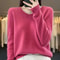 Merino Wool VNeck Sweater For Women Soft Cashmere Knit Pullover For Autumn And Winter 16