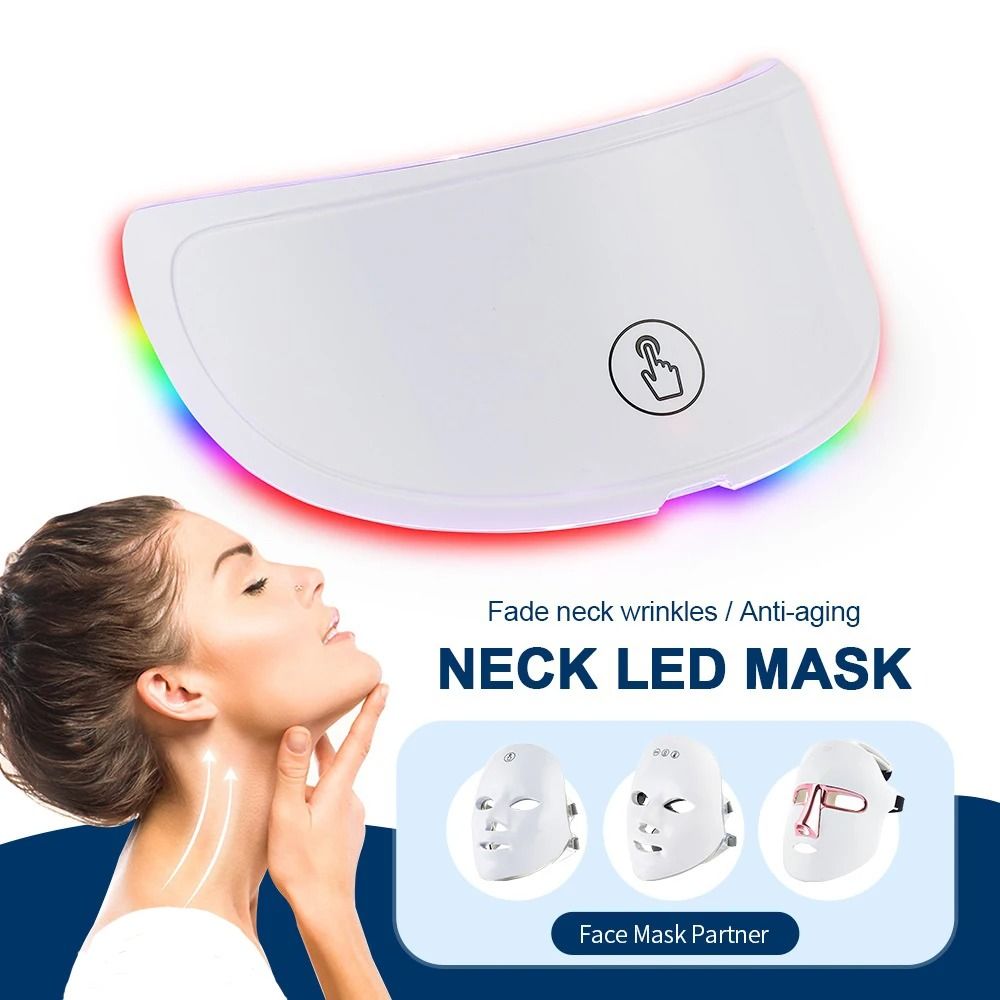 Wireless 7Color LED Face And Neck Beauty Mask Photon Therapy Skin Tightening And Rejuvenation Devi 5