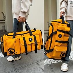 large capacity travel and gym bag – waterproof duffel with wet/dry separation and shoe compartment