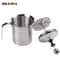 Stainless Steel Milk Frother 400ml Double Mesh Manual Creamer For Coffee And Milk Foam 0