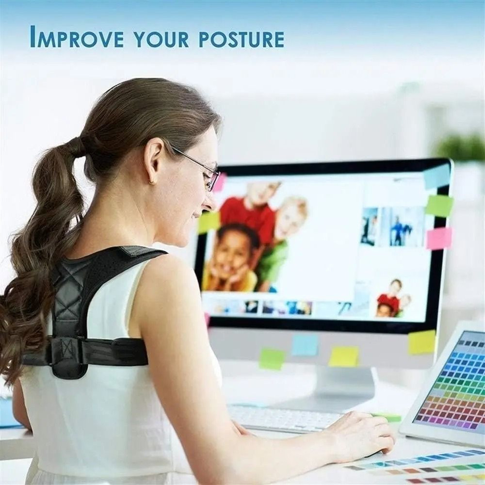 Adjustable Back Shoulder Posture Corrector Belt For Spine And Clavicle Support 2