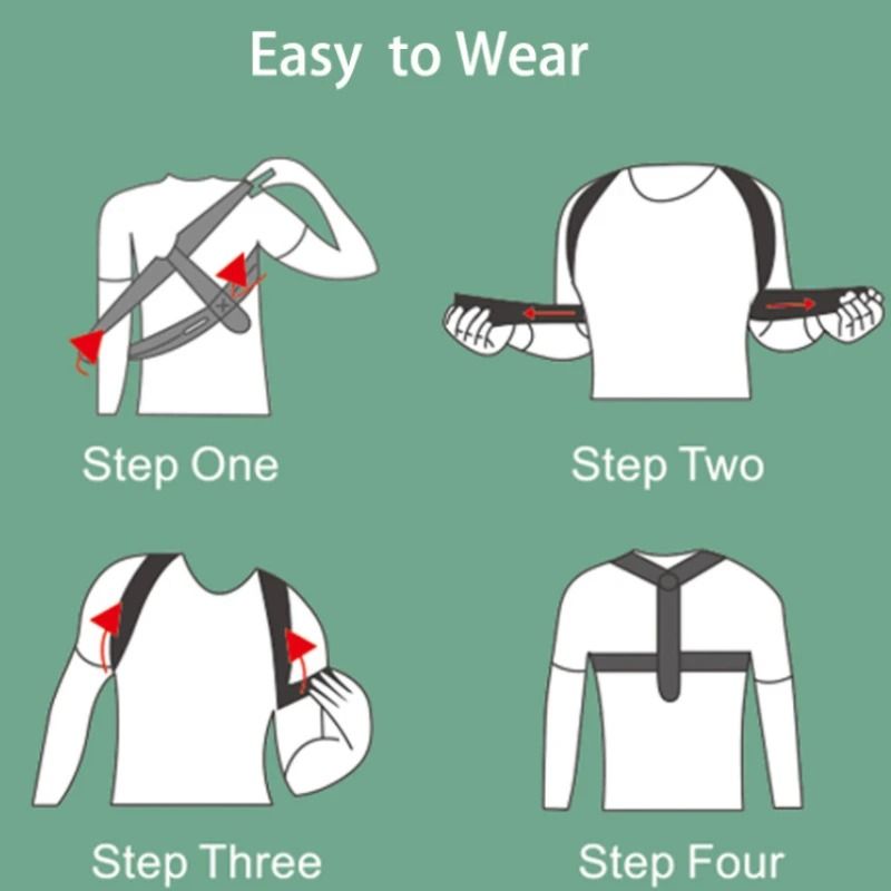 Adjustable Back Shoulder Posture Corrector Belt For Spine And Clavicle Support 4