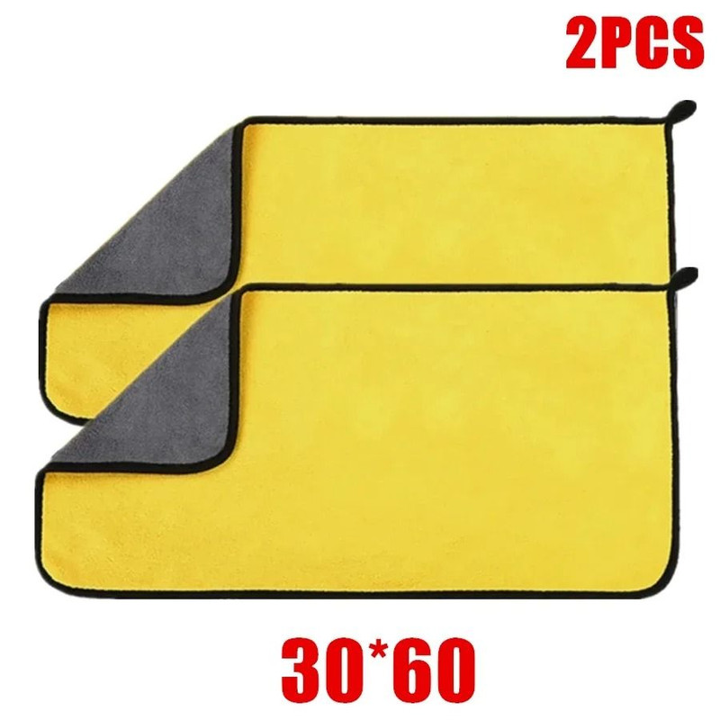 126pcs Thick Microfiber Cleaning Towels  DoubleLayer Car Wash And Drying Cloths For Auto Detailing  10
