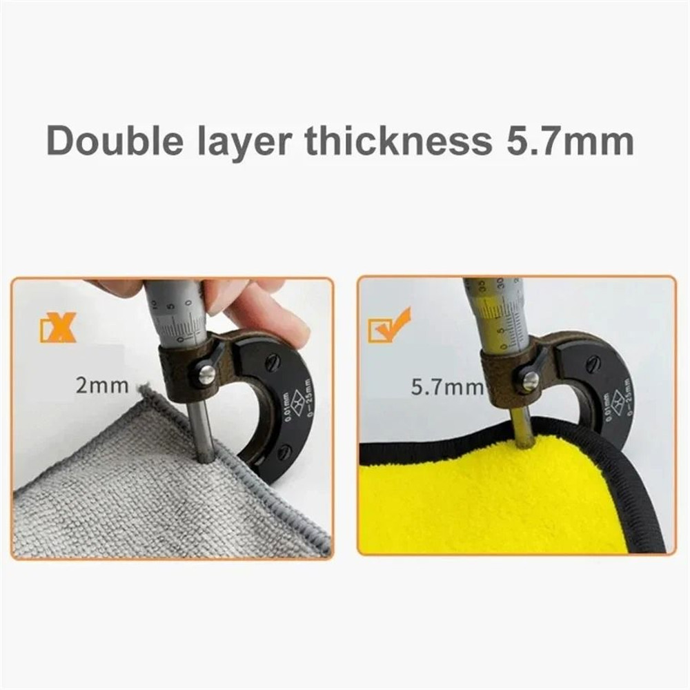 126pcs Thick Microfiber Cleaning Towels  DoubleLayer Car Wash And Drying Cloths For Auto Detailing  5