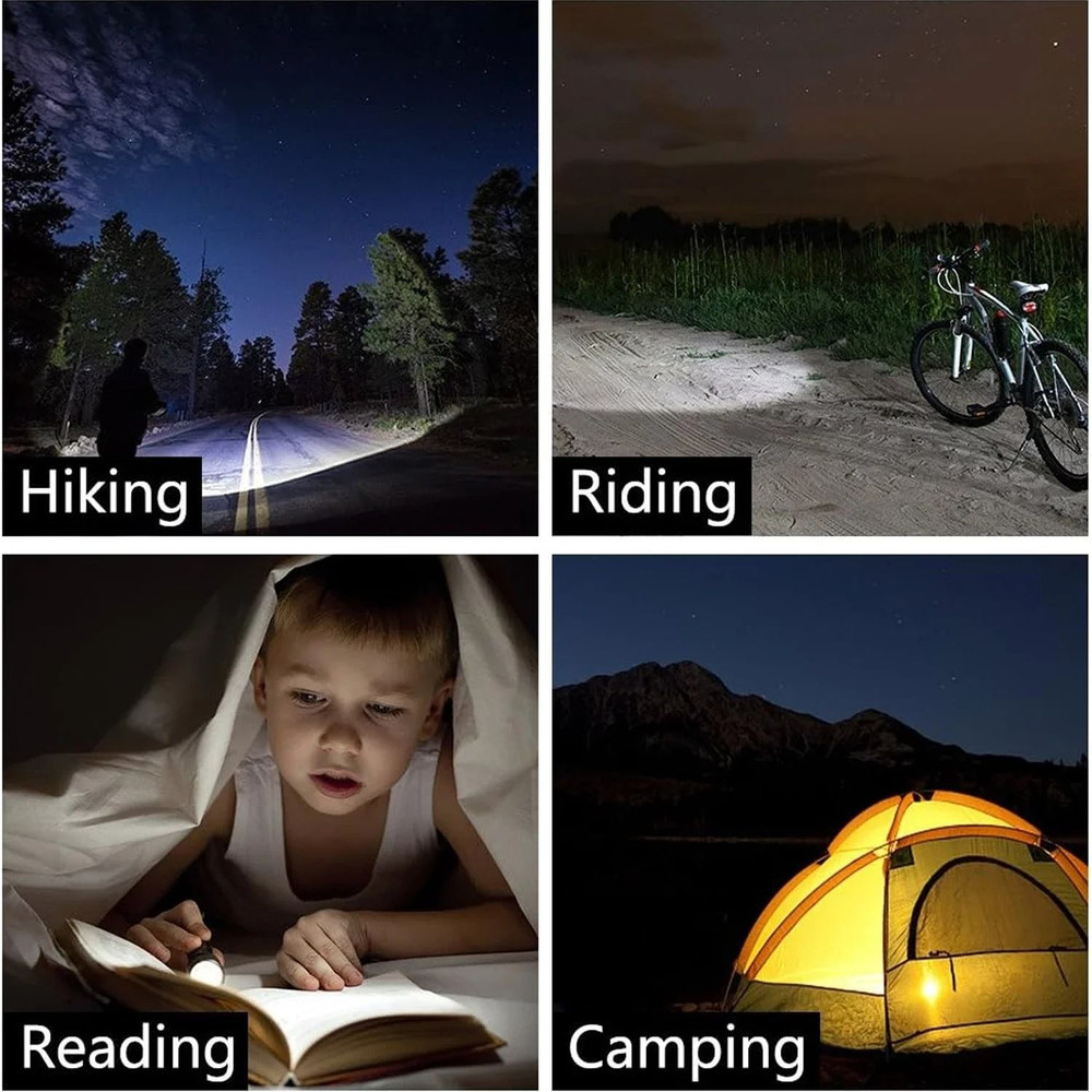 Waterproof Tactical LED Flashlight 3Mode Portable Camping Torch Light For Outdoor Hiking And Self 6