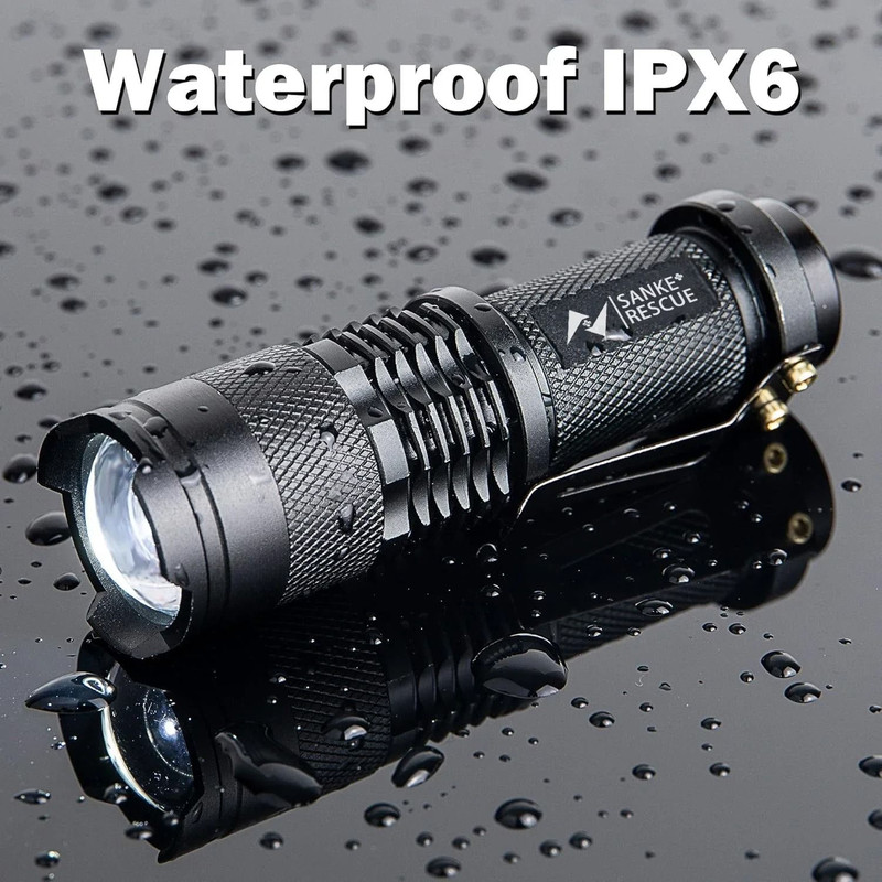 Waterproof Tactical LED Flashlight 3Mode Portable Camping Torch Light For Outdoor Hiking And Self 7