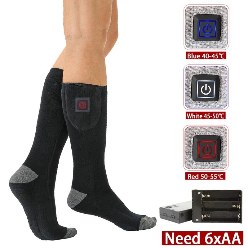 Winter Electric Heated Socks  Adjustable Thermal Foot Warmers For Men And Women Rechargeable For Sk 7