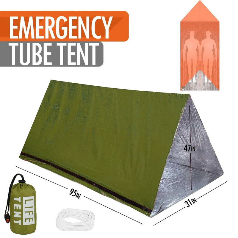 2Person Waterproof Camping And Disaster Relief Tent  Portable Prefabricated Shelter For Emergency O 6