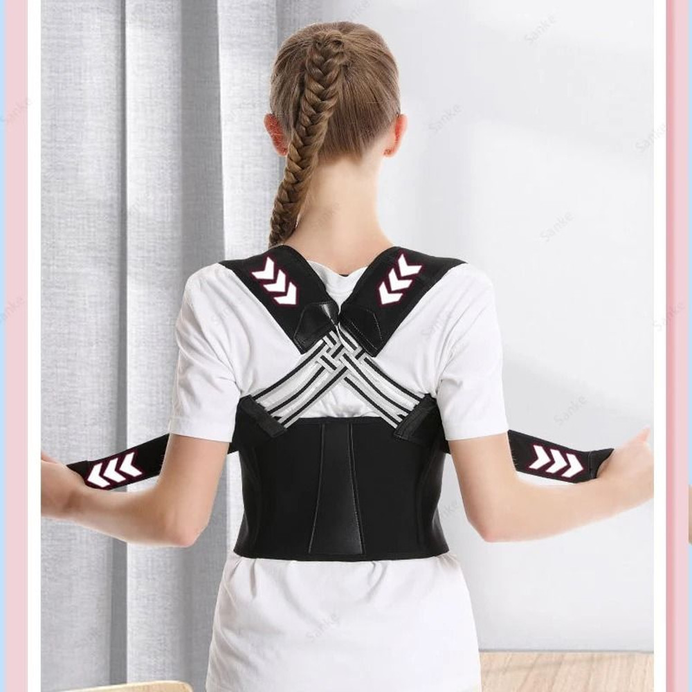 Adjustable Posture Corrector Belt For Adults  Breathable Back Support Strap For Men And Women 1