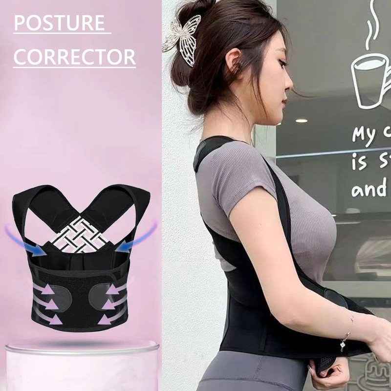Adjustable Posture Corrector Belt For Adults  Breathable Back Support Strap For Men And Women 5