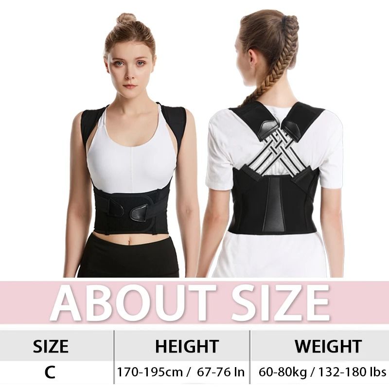 Adjustable Posture Corrector Belt For Adults  Breathable Back Support Strap For Men And Women 8
